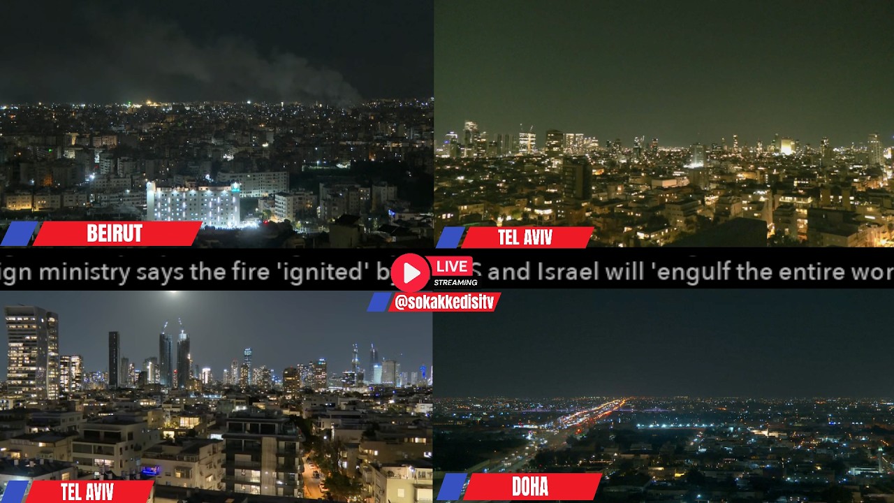 LIVE: Israel and US Attack Iran - Non-Stop Multi-Cam Stream