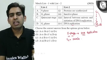 Match List - 1 with List - 2 (2021) P \begin{tabular}{|l|l|l|l|} \h...