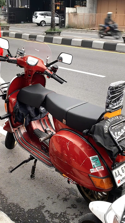 Inspirasi jok vespa nyaman buat touring😍#vespaindonesia #vespa #modifikasijok