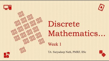 [TA session][Nptel] Discrete Mathematics Week 1