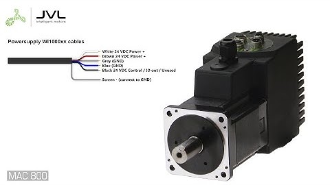 JVL Integrated Servo Motor - Connection guide (MAC800)
