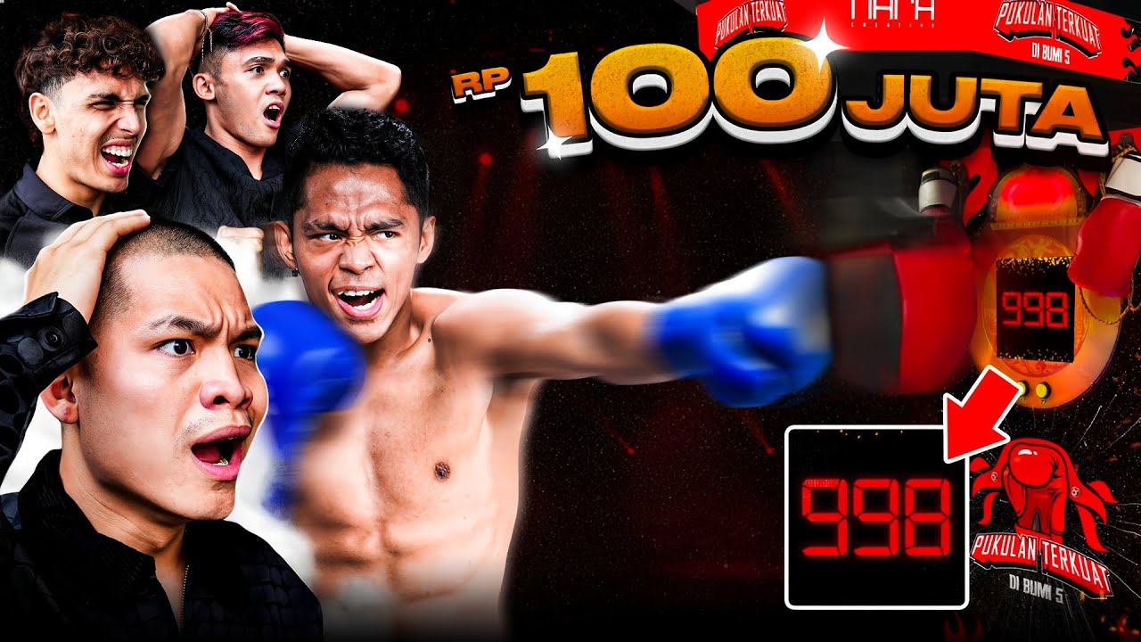 PUKULAN TERKUAT DI BUMI 5 DAPET 100 JUTA ! ft. KKAJHE, AZIZ CALIM, PUTRA ABDULLAH, & KKCAL!