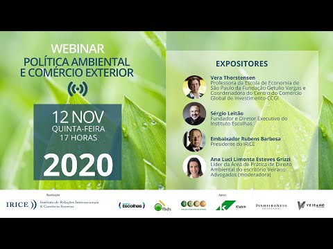 POLÍTICA AMBIENTAL E COMÉRCIO EXTERIOR | 12/11/2020