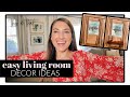 EASY LIVING ROOM MAKEOVER | Amazon Curtains, DIY Window Seat, Painted Ikea Furniture | THIS OR THAT