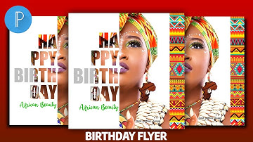 How to Create a Birthday Flyer Design in PixelLab | Pixellab Tutorial | MD Graphics Designs | Africa