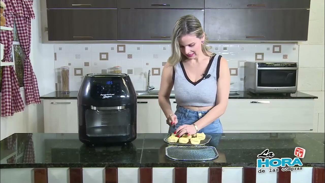 TVOFFER El Salvador - Power Air Fryer XL tiene la capacidad de sustituir  utensilios para, freír, hornear, saltear, asar, rostizar y gratinar. Sus  combinaciones te permitirán una infinidad de platillos. Además, puedes