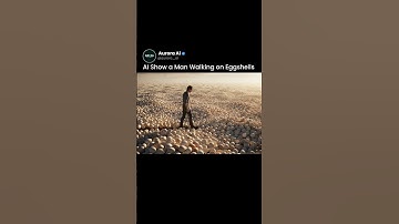 AI Show a Man Walking on Eggshells