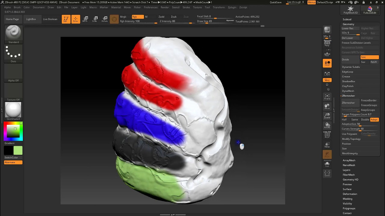 zbrush texture painting