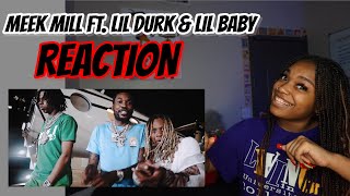 Meek Mill - Sharing Locations feat. Lil Baby & Lil Durk [Official Video] REACTION !