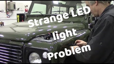 A problem with LED lighting kits on older Defenders  - and a simple solution!