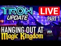 🔴 LIVE: MORE PANELS INSTALLED at the Tron Coaster! | Magic Kingdom Hangout Stream PART 1
