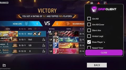 HGCHEAT+P2077KNG CS MOST WANTED HACK FREE FIRE MOD MENU | GRINGO XP 😜 | NEW UPDATE CS WORKING HACK