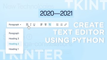 How To Build a Text Editor with PYTHON and TKINTER