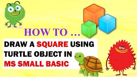 How to Draw a SQUARE using Turtle in MS Small Basic [in 2-Minutes] | Hello World Kids