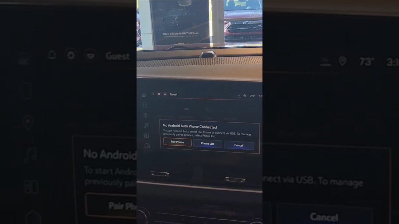 Настройка Android Auto в Chevrolet 2026 года