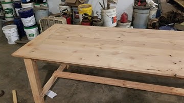 DIY Farmhouse Table With Alder Top Part 1