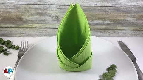 Come piegare un tovagliolo di carta in maniera elegante | tovaglioli DIY