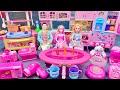 13 Minutes Satisfying with Unboxing Pink Barbie Doll Bedroom,Kitchen Collection Review Toys | ASMR