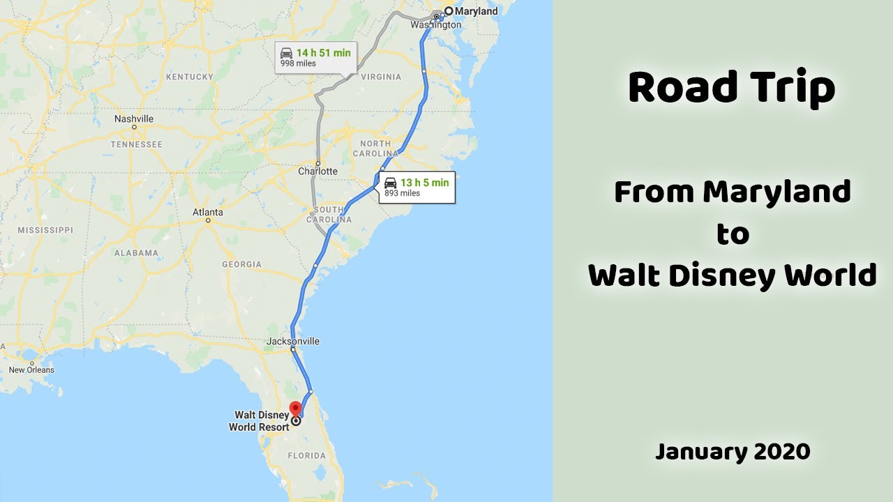 maryland to florida road trip stops