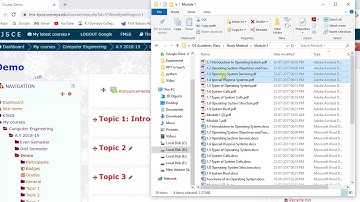 Uploading Study Material on LMS
