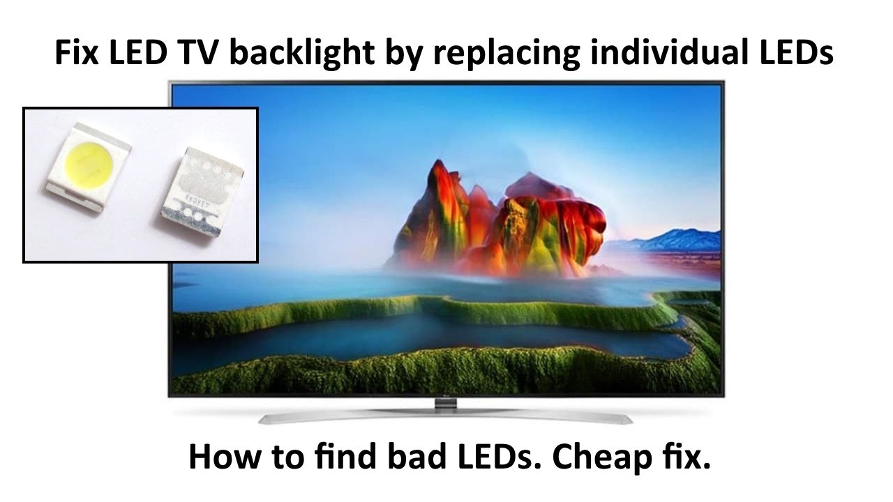 LED TV backlight repair YouTube