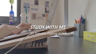 🇺🇸🚖study with me (55 min) | New York | summer | real time | NYC | MacBook typing ⌨️| study asmr