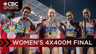 Canadian women's 4x400m relay team capture bronze, U.S wins world title | World Athletics Relays