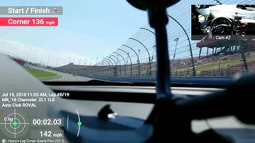 2018 ZL1 1LE first track day | dashboard footage PIP | Harry