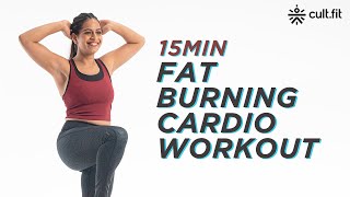15min Fat Burning Cardio Workout | Fat Burn Workout At Home | Cardio Workout | Cult Fit screenshot 2