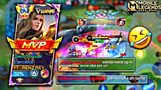 TOP GLOBAL LANCELOT LOCK ENEMY FULL GAME 🤯  FASTHAND LANCELOT INDONESIA | MOBILE LEGENDS