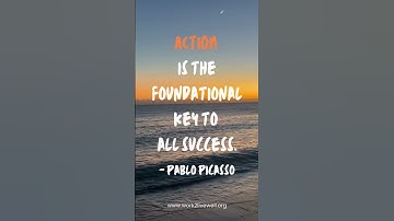 "Action is the foundational key to all success."  - Pablo Picasso #quotes #picasso