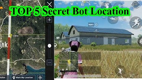 Top 5 Secret Bot Location In Erangel Map PUBG MOBILE🎮