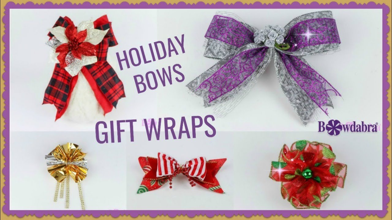 Decorative gift bow maker - videos and patents 