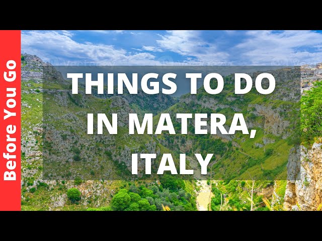 Matera Italy Travel Guide: 13 BEST Things To Do In Matera class=