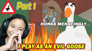 Untitled Goose Game Part 1 - I play as an Evil GOOSE... Muahahahaha