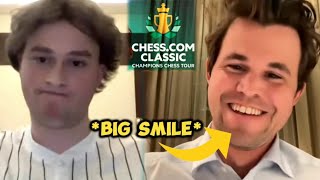 Magnus Carlsen SACRIFICE his Knight with a BIG SMILE against Vincent Keymer | Winners Final CCT 2024