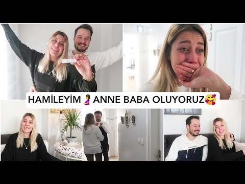 HAMİLEYİM🤰ANNE OLUYORUM🥰NASIL ÖĞRENDİM EŞİME NASIL SÖYLEDİM⁉️AİLELERİMİZİN TEPKİSİ