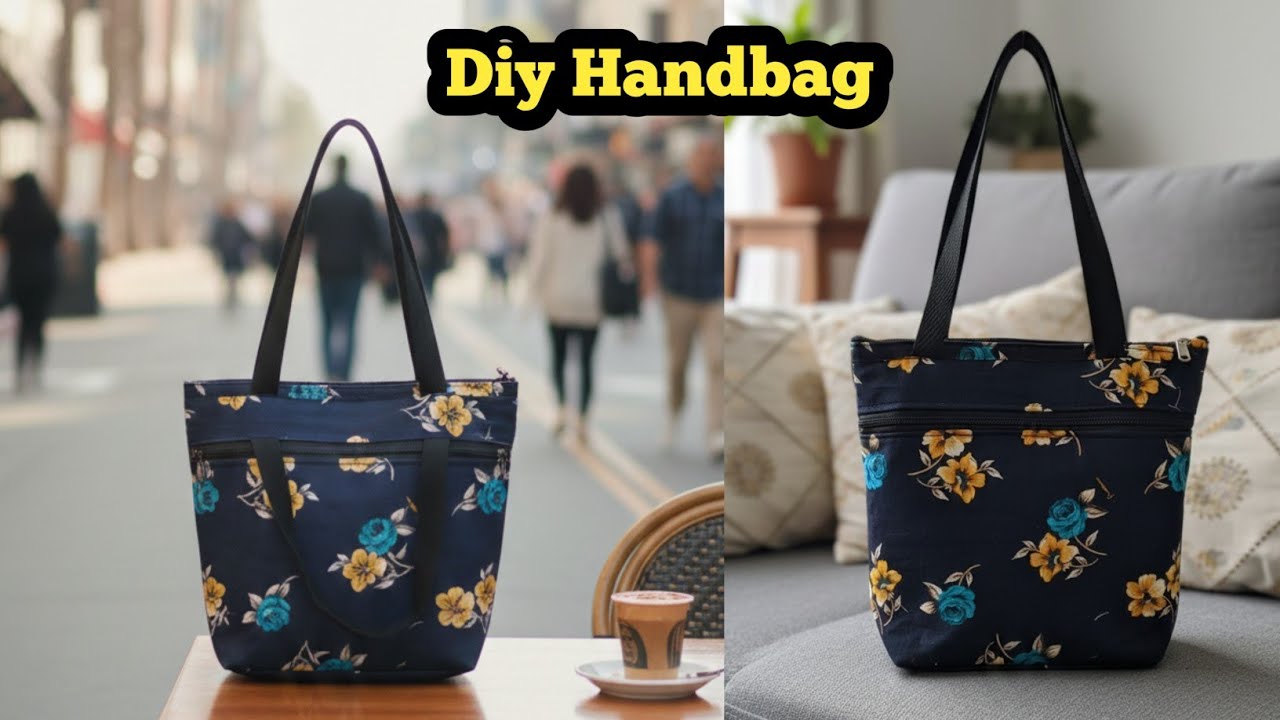 Beautiful handbag cutting and stitching / bag making at home / bag kaise banate hain #bagmaking 