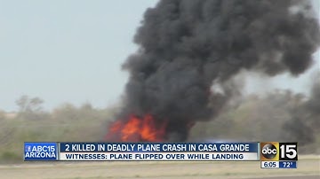 2 killed in deadly plane crash in Casa Grande