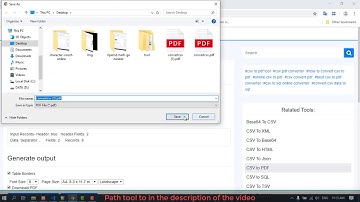 Free Online CSV to PDF Converter