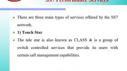 EJ 5I MWC UNIT 3 3 1  Performance of SS7