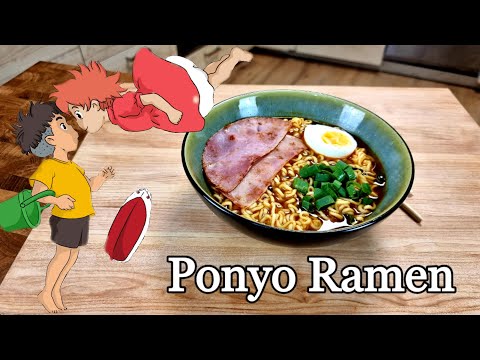 Ponyo Ramen by Studio Ghibli! 🍜 #ponyo #ramen #studioghibli #shorts