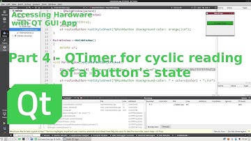 Accessing Hardware with QT GUI App - Part  4: QTimer for checking a button