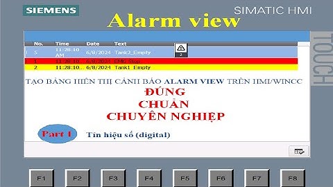 Tạo bảng Alarm view trên HMI/WINCC cho tín hiệu số - Descrete Alarm với TIA Portal