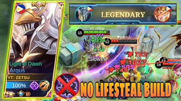 NO LIFESTEAL!!! ENEMY CRIED!!! ARGUS INSANE DAMAGE BUILD | TOP GLOBAL ARGUS