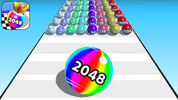 Play 99999 MAX Levels Satisfying Mobile Games Ball Run 2048, Merge Ball 2048 Top Android Gameplay