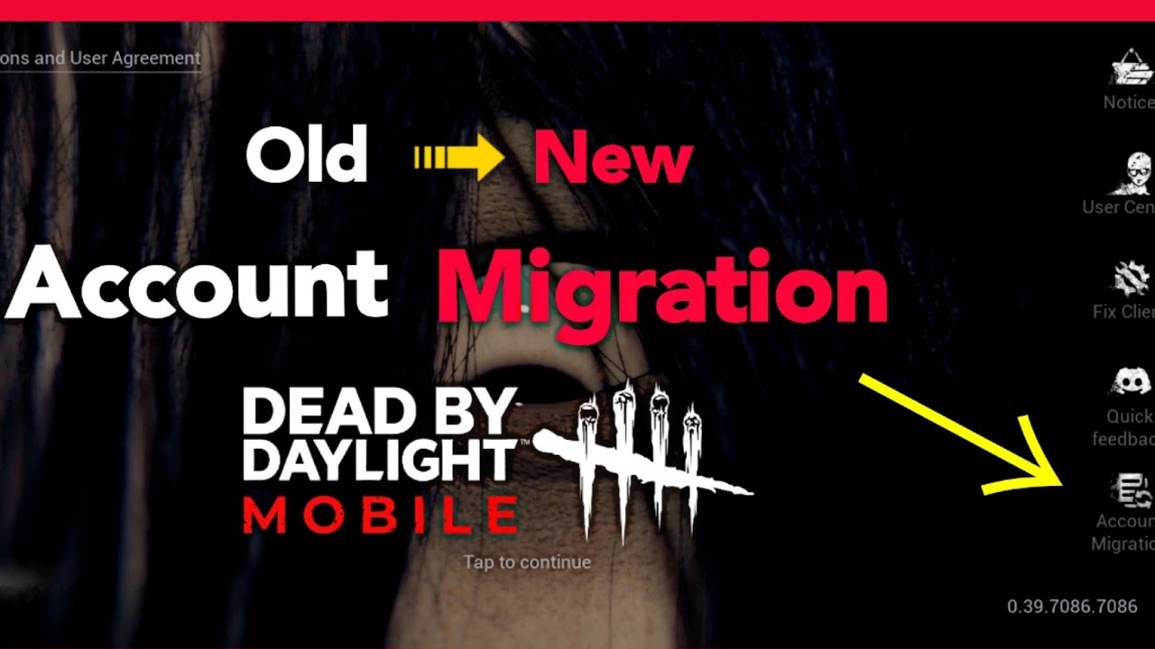 How To Migrate DBD Global Account to The New version | Dead By Daylight ...