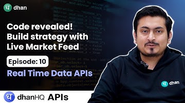 Build Algo Trading Strategies with Live Market Feed | DhanHQ APIs Explained in Hindi | Dhan