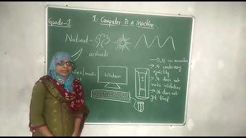 COMPUTER CLASSES II CLASS - 1 II LESSON - 1 II COMPUTER IS A MACHINE