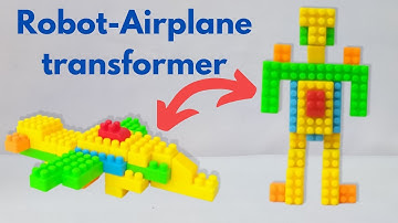 Airplane/Robot Transformer with Building Blocks(3)/Building Blocks for kids/Blocks Transformer/